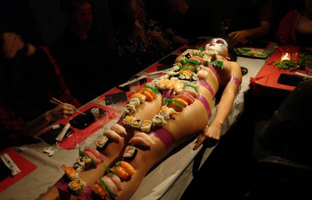 Attractive Naked Sushi Porn Jpg